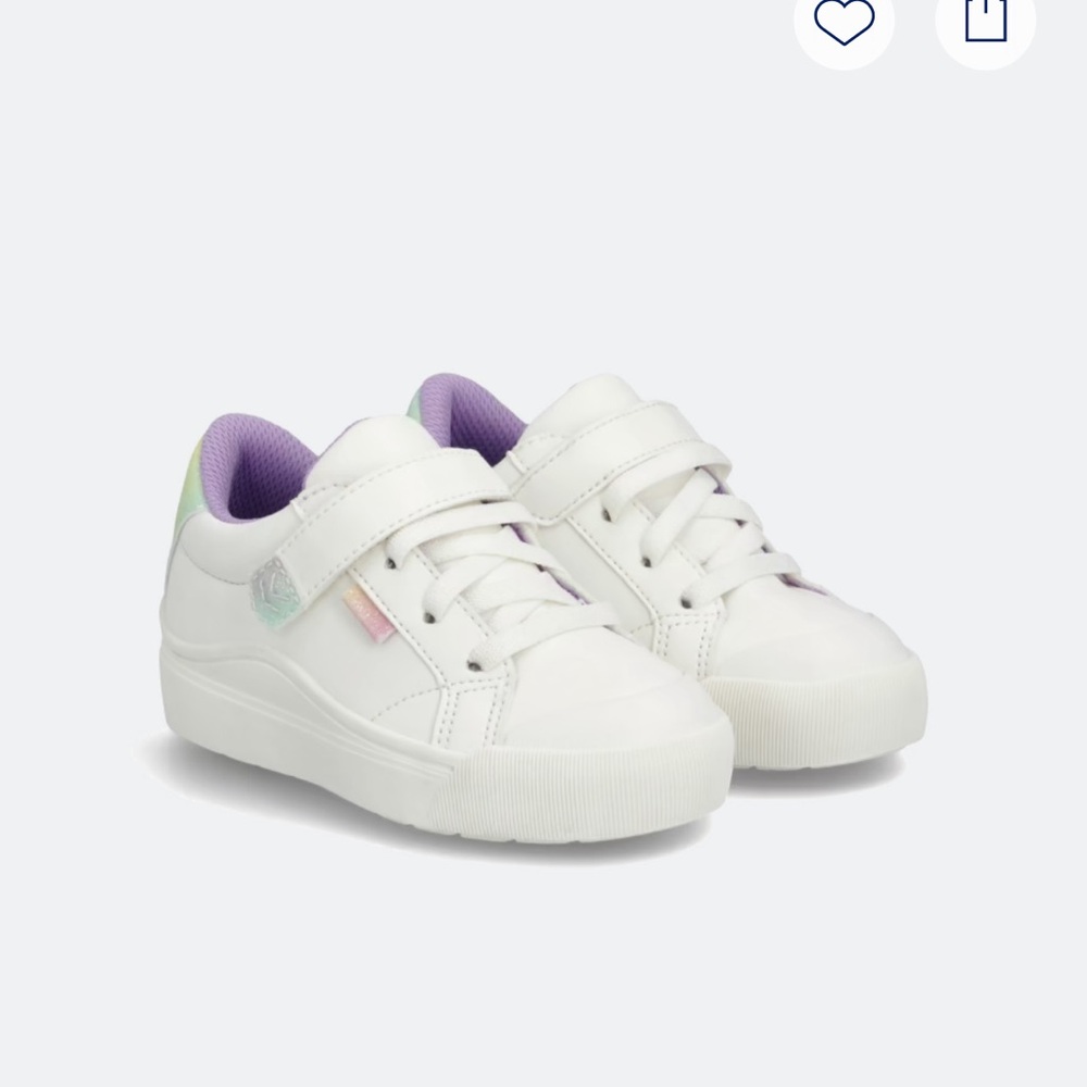 Dr. Scholl's Kids White and Lavender Sneakers